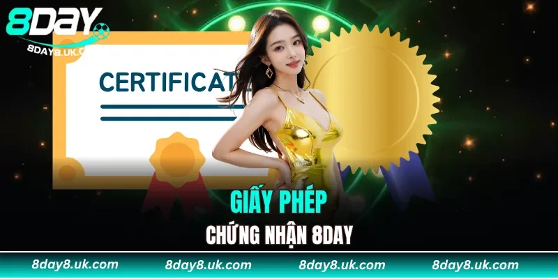 8DAY hoạt động dưới sự cấp phép, quản lý uy tín